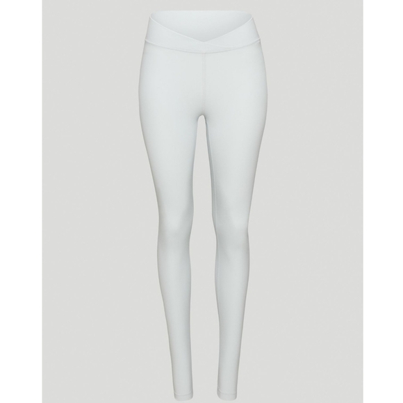 New TNA Hot Cross Leggings Size Large Butter Leggings Mirror Blue Tights - Picture 3 of 11